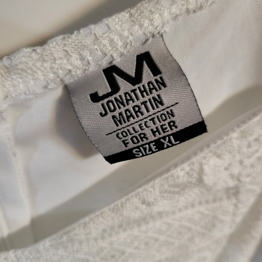 JONATHAN MARTIN WHITE LACE MINI DRESS SZ XL - Picture 3 of 4